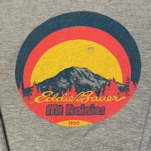 Mount Rainier Eddie Bauer Mens Crewneck.